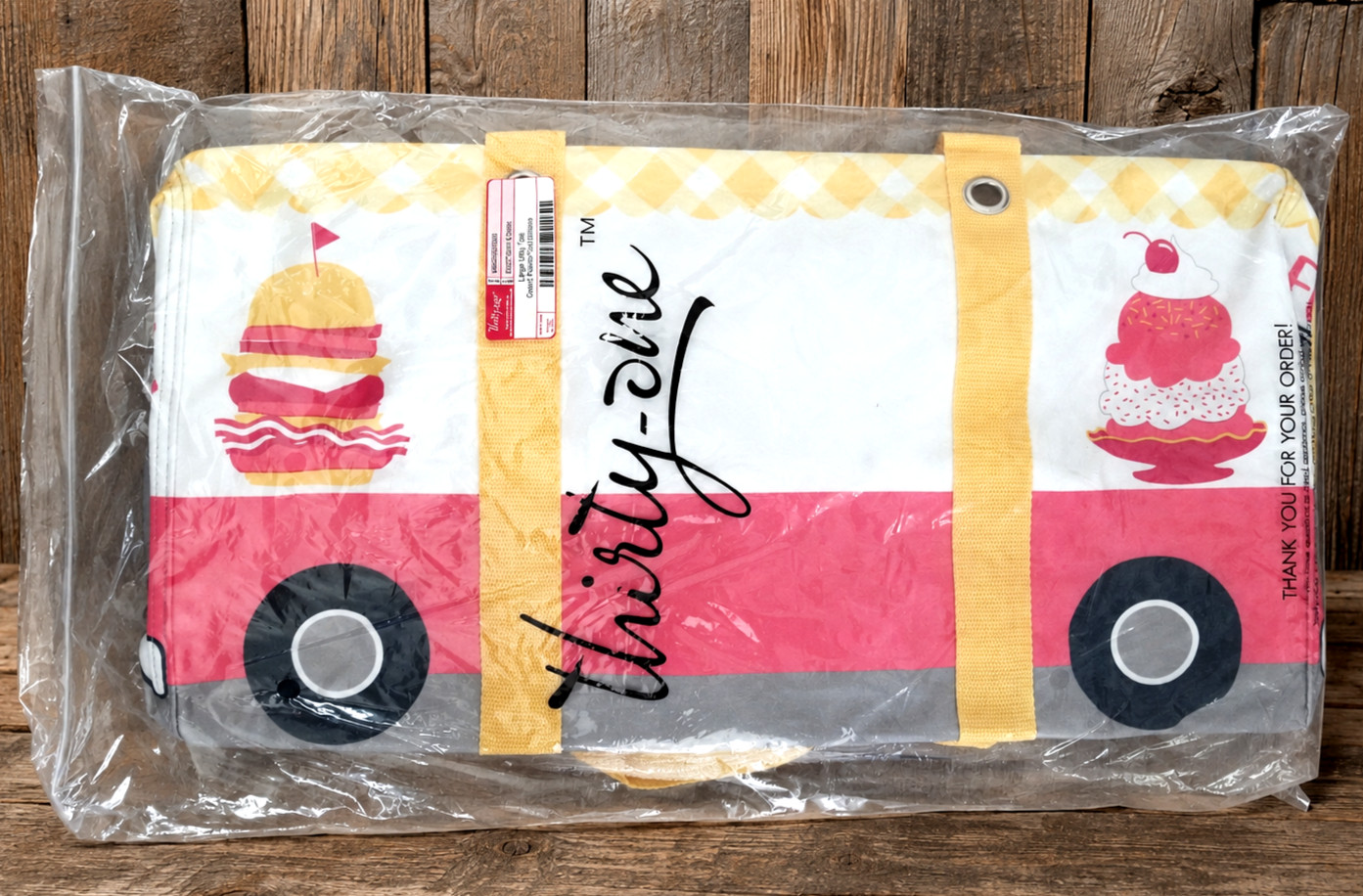 New in Package! Thirty One LARGE Utility Tote Grillin n’ Chillin Food Truck