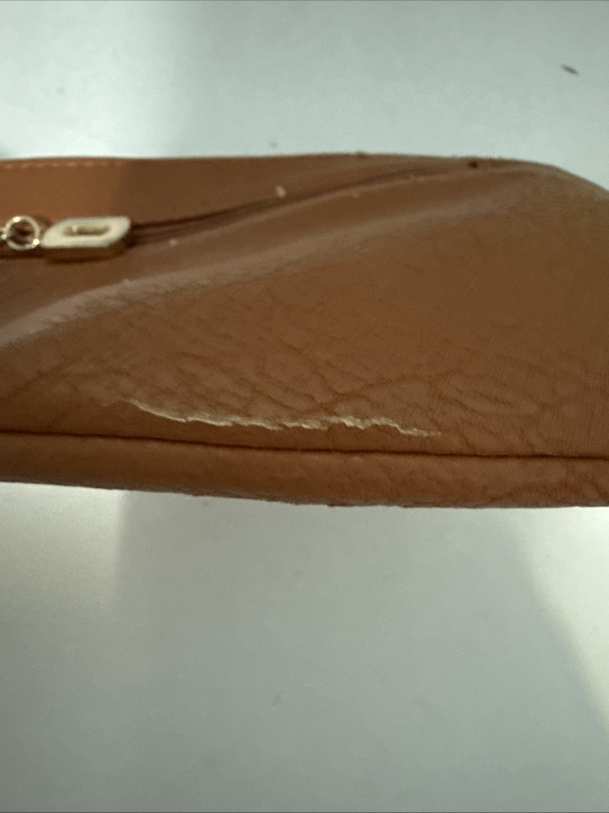 MKF Collection by Mia K. Tarren wristlet bag in Brown Top Zipper Doesn’t Work
