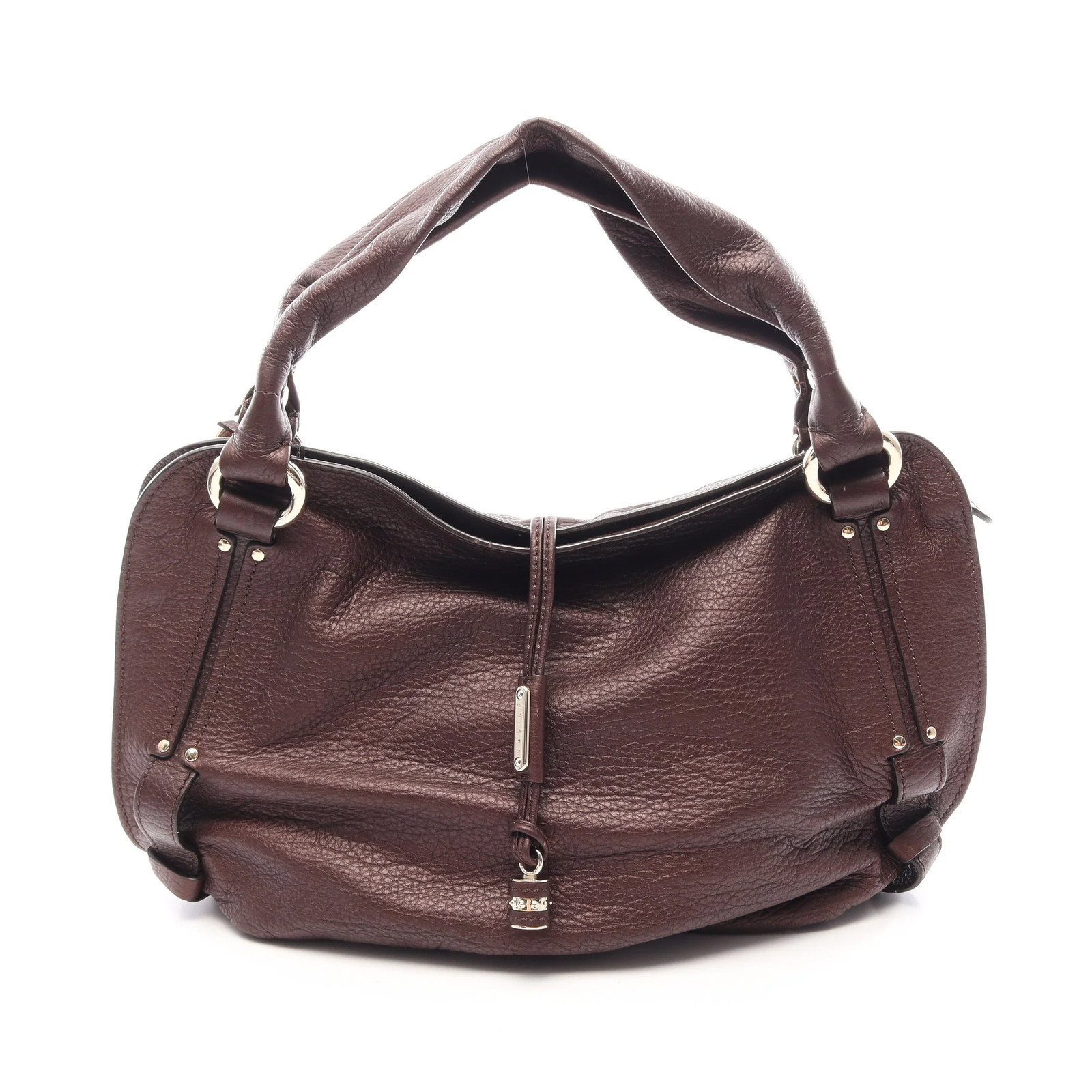 Celine Handbag Brown Leather #RCB14396