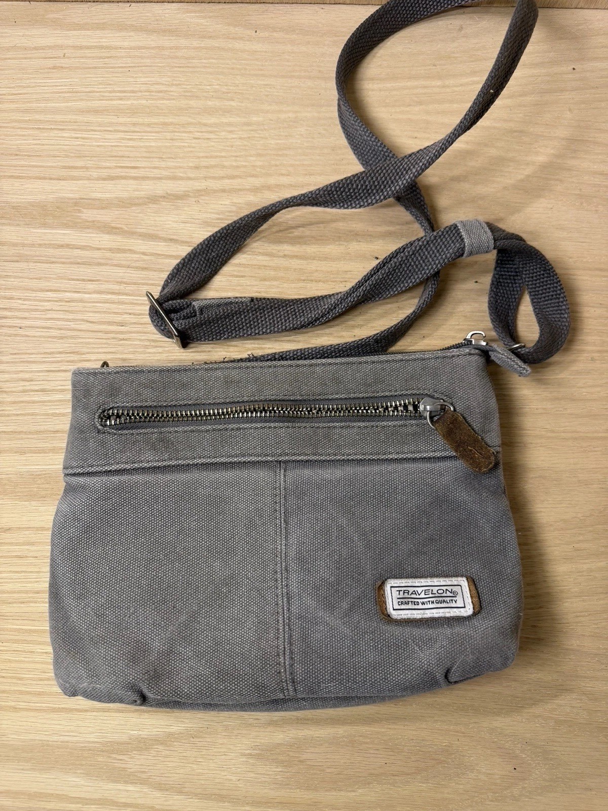 Travelon Anti-theft Heritage Women’s Crossbody Bag Pewter Gray