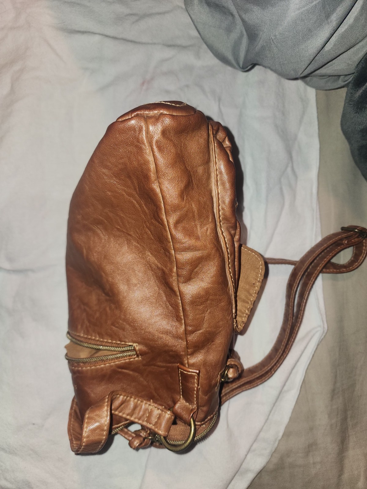 STONE & CO STONE MOUNTAIN STUDDED CROSSBODY SHOULDER BAG In Brown NWOT ~