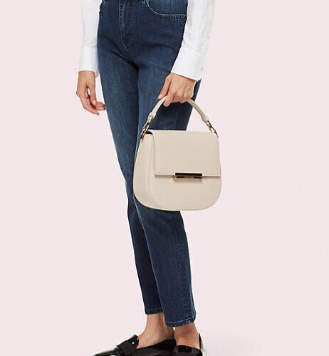 Kate Spade Timeless Classic Satchel 4 carrying options neutral color