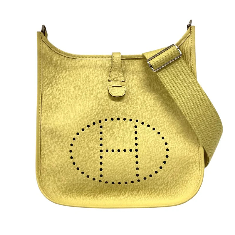 HERMES Evelyne III PM Epsom Leather Shoulder Bag T Stamp #OKB1682