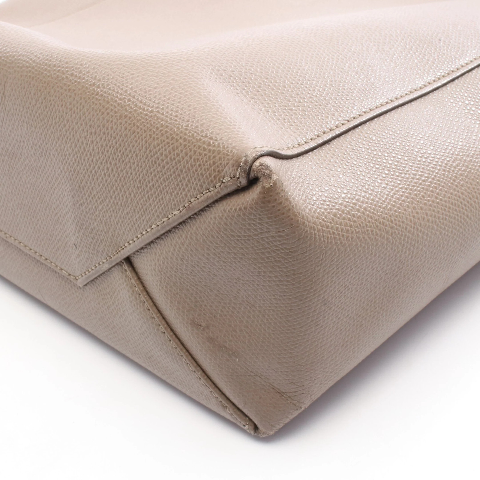 Celine Cabas Tote Bag Brown Leather #RCB1365