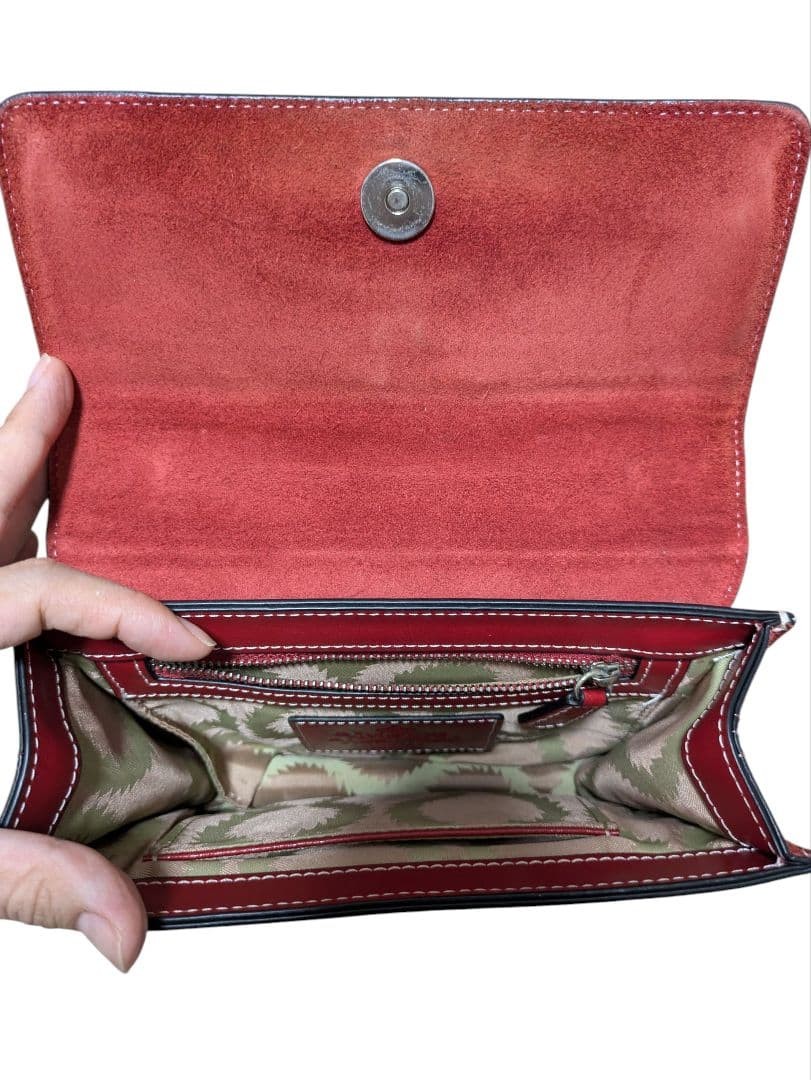 Vivienne Westwood Red Shoulder Bag Authentic Women about 6.30 × 7.87 × 1.18″