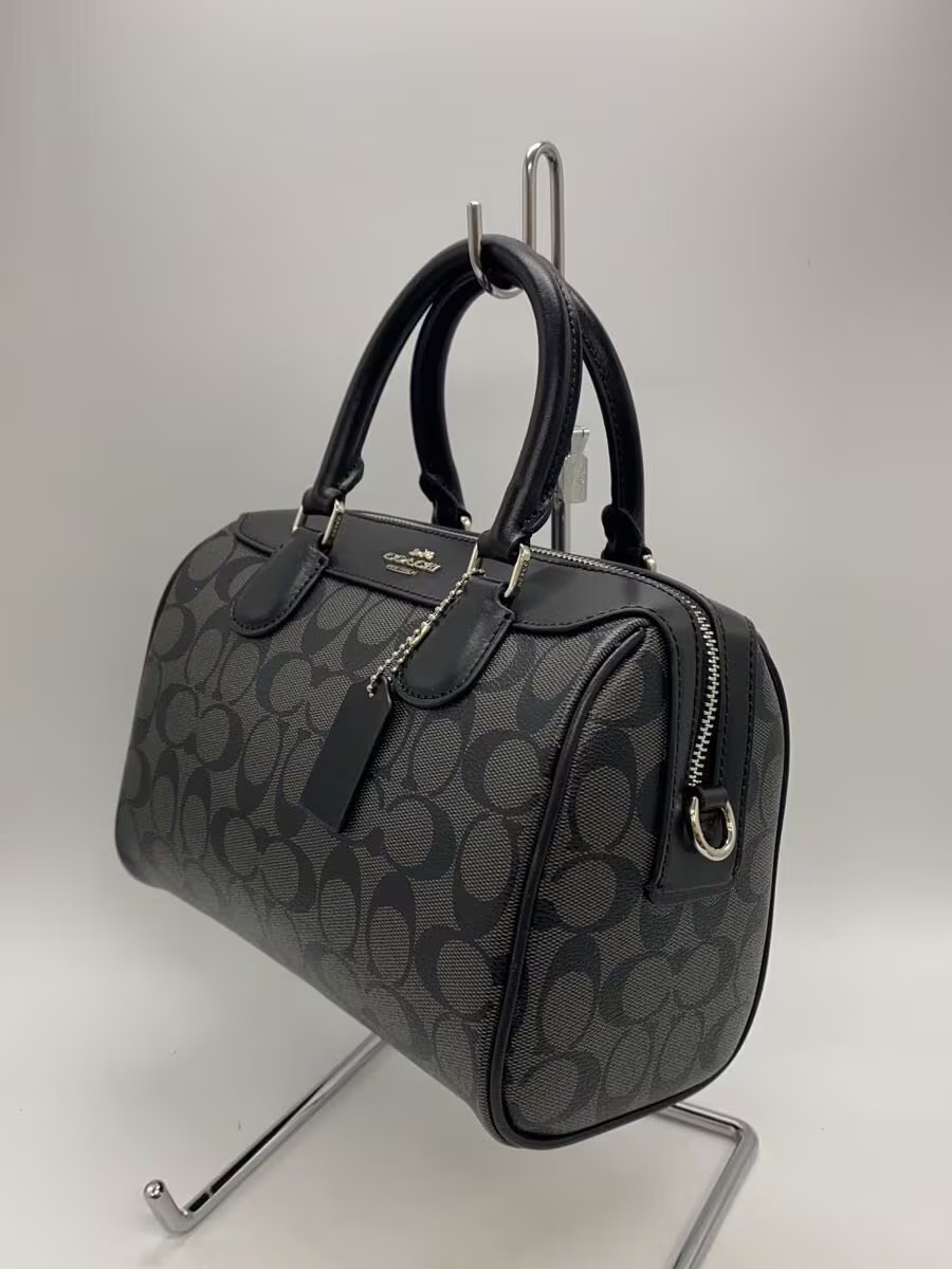 COACH Mini Bennett Satchel Signature Brown BLK