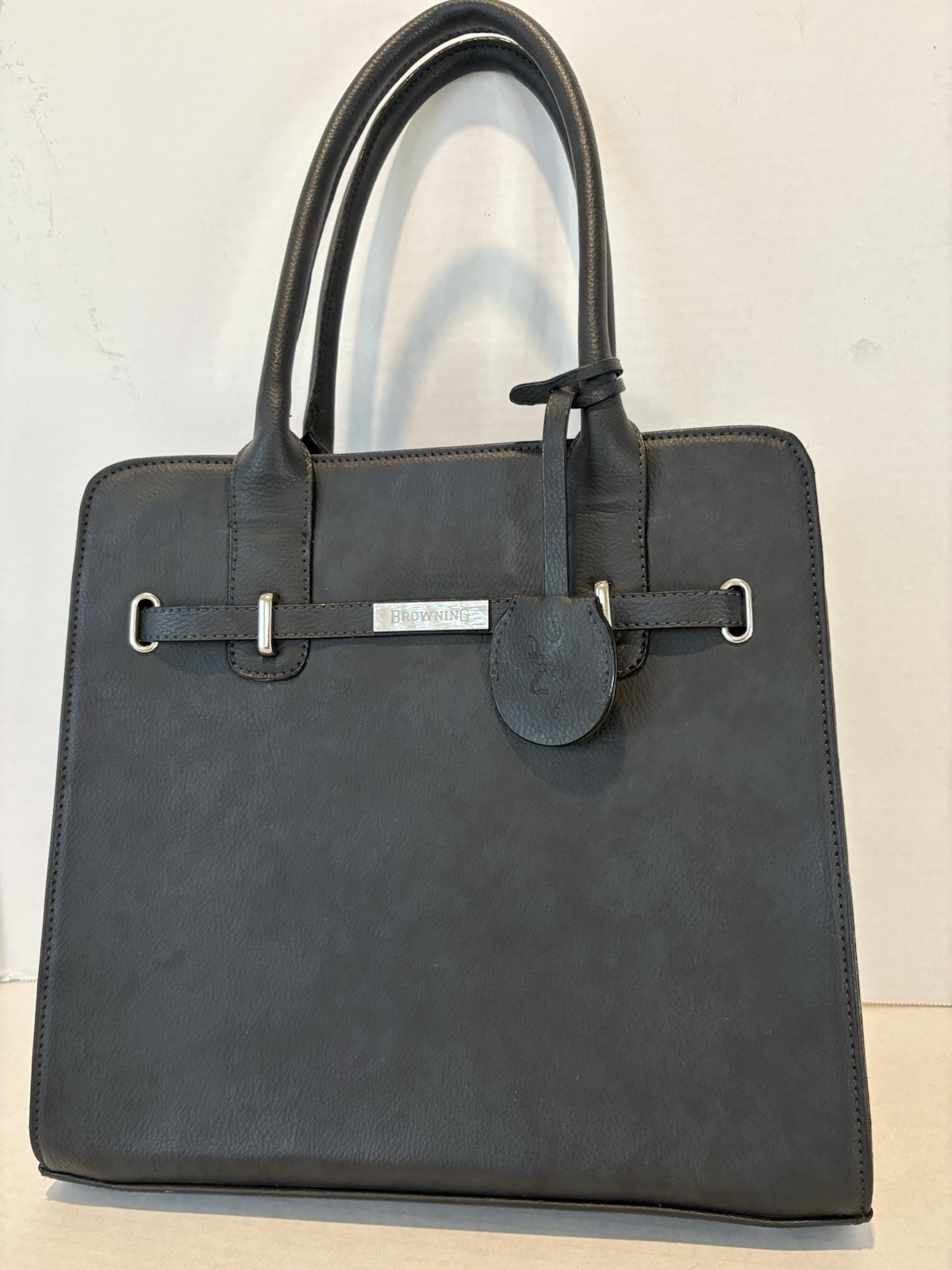 Browning Concealed Carry Purse CCW Gun Handbag Black Faux Leather Lockable