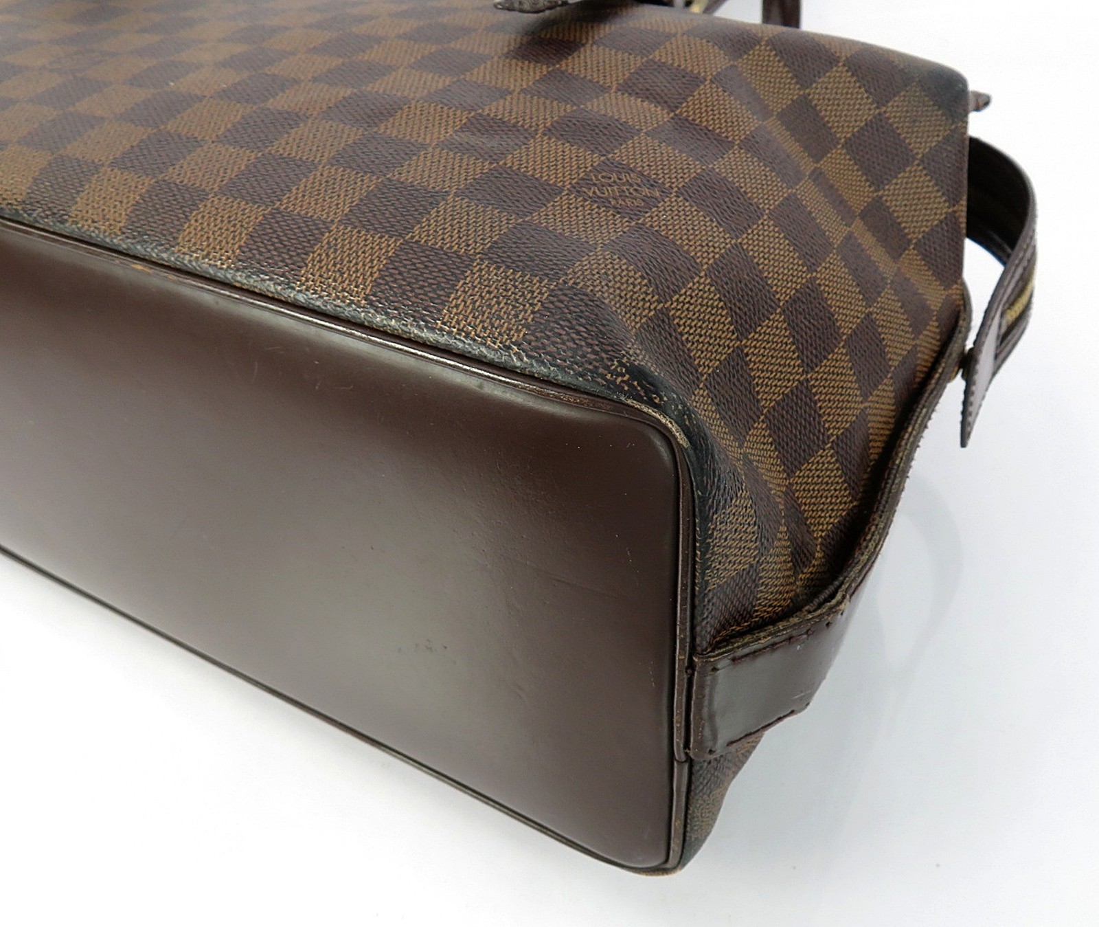 Authentic LOUIS VUITTON Chelsea Damier Ebene Tote Shoulder Bag Purse #63979