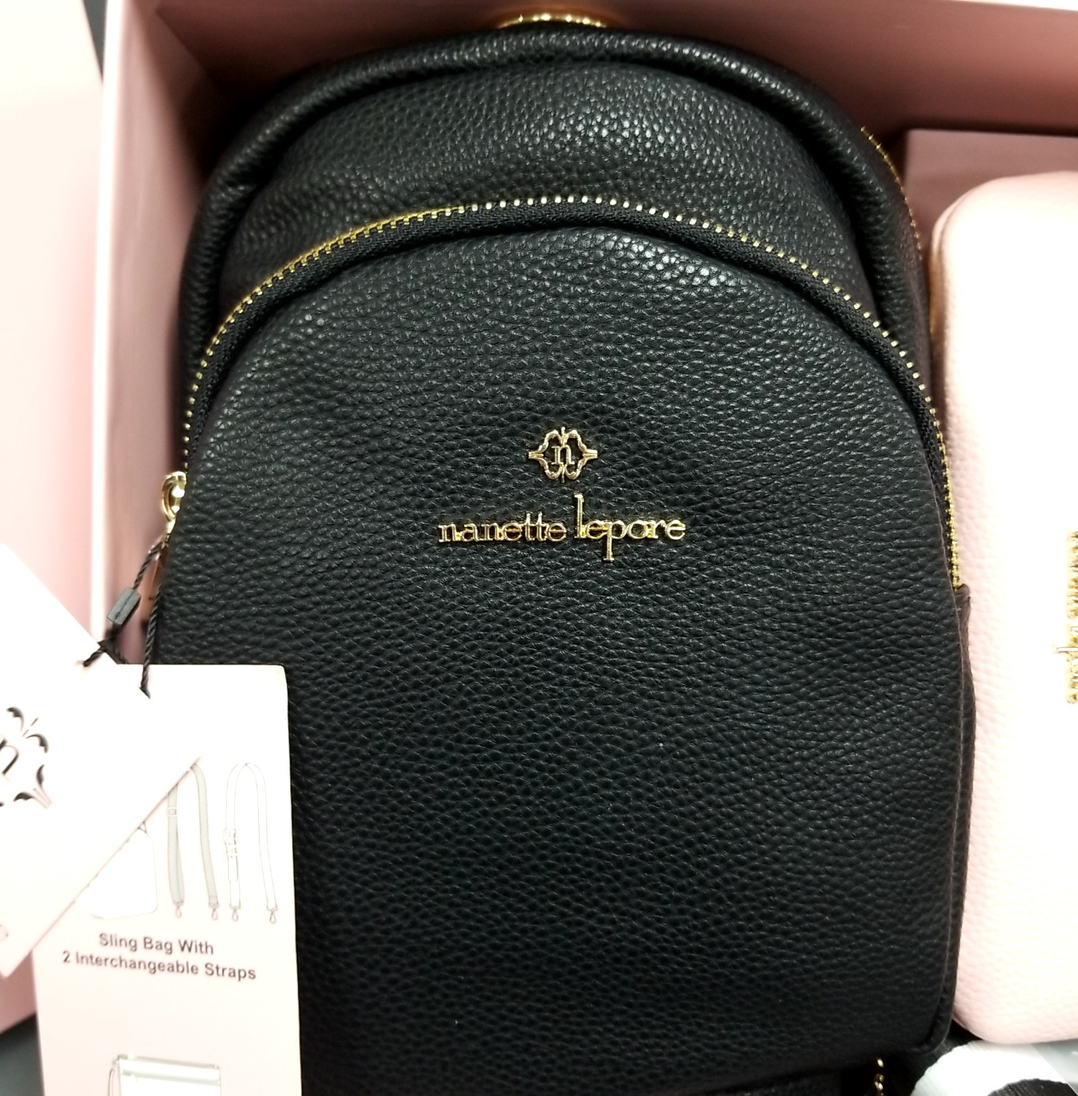 NEW WITH TAGS Nanette Lepore 4 In 1 Sling Backpack & Wristlet Gift Set