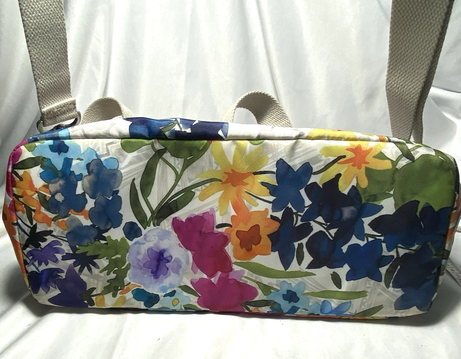 Kipling Felicity Floral Shoulder Bag Power Crossbody Monkey Charm 14x10x6