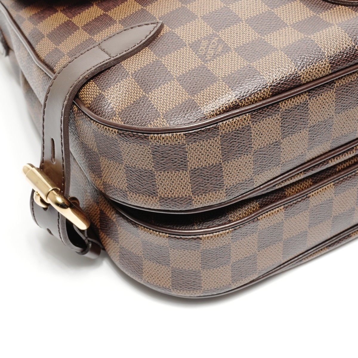 Authentic LOUIS VUITTON 2008 Damier Highbury Shoulder Bag Brown WS25071