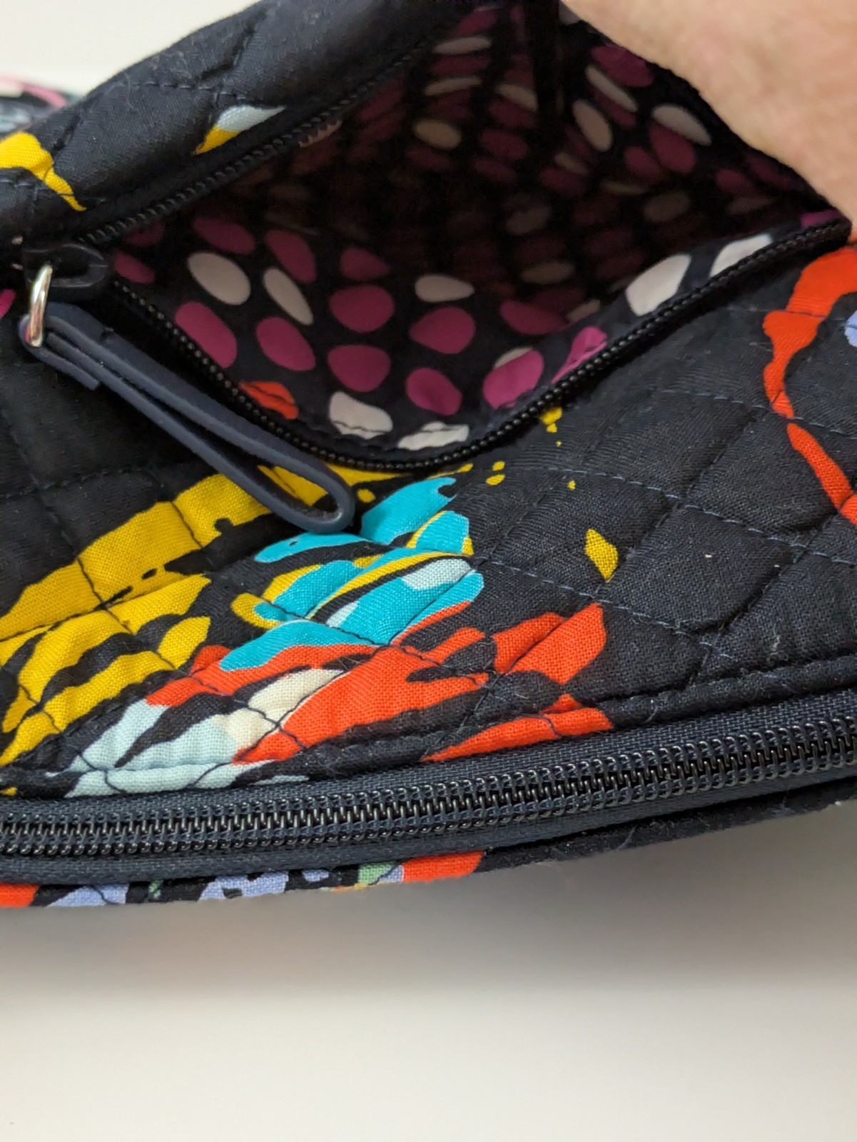 Vera Bradley Large Zip Hipster Butterfly Flutter NWOT