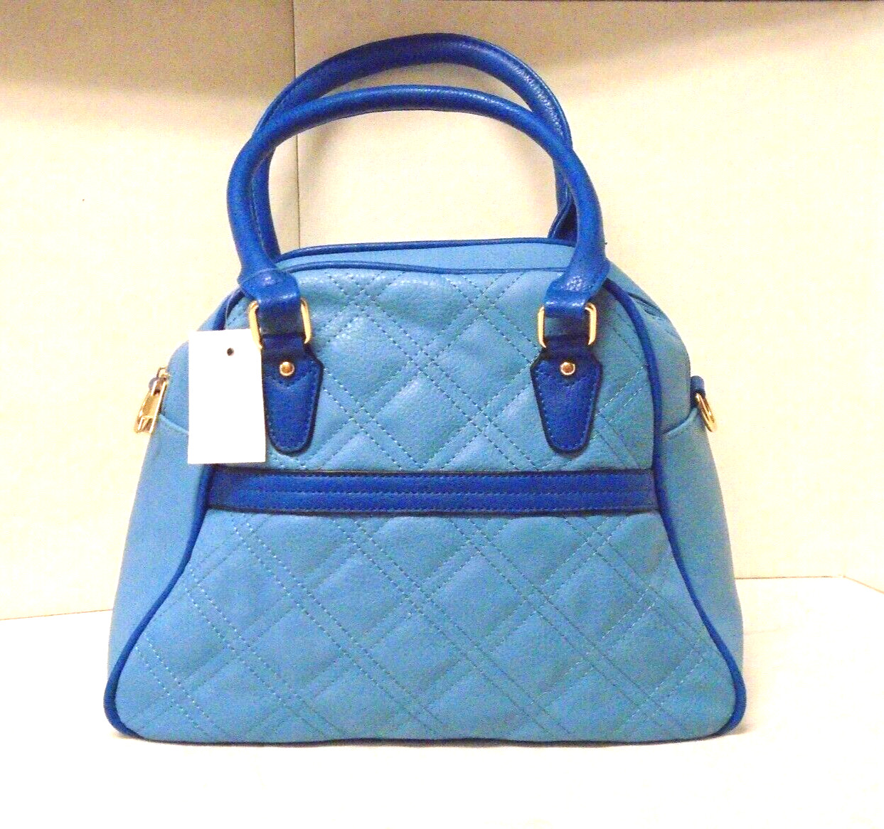 ‘NO NAME’ BLUE DOUBLE SIDED SATCHEL STYLE HANDBAG – NEW