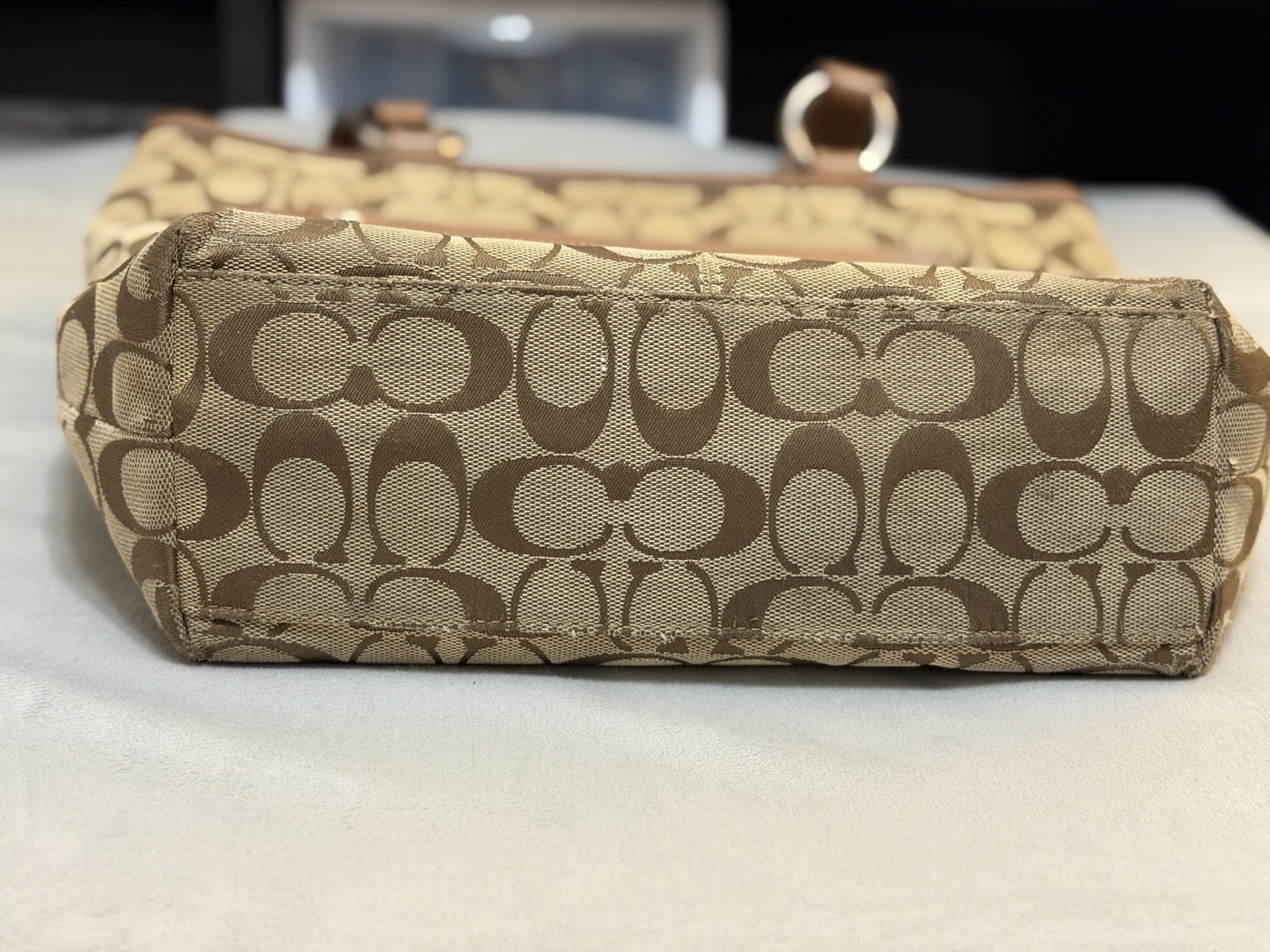 Coach Penfield Signature Tote & Matching Slim Envelope Wallet Khaki Tan F14693