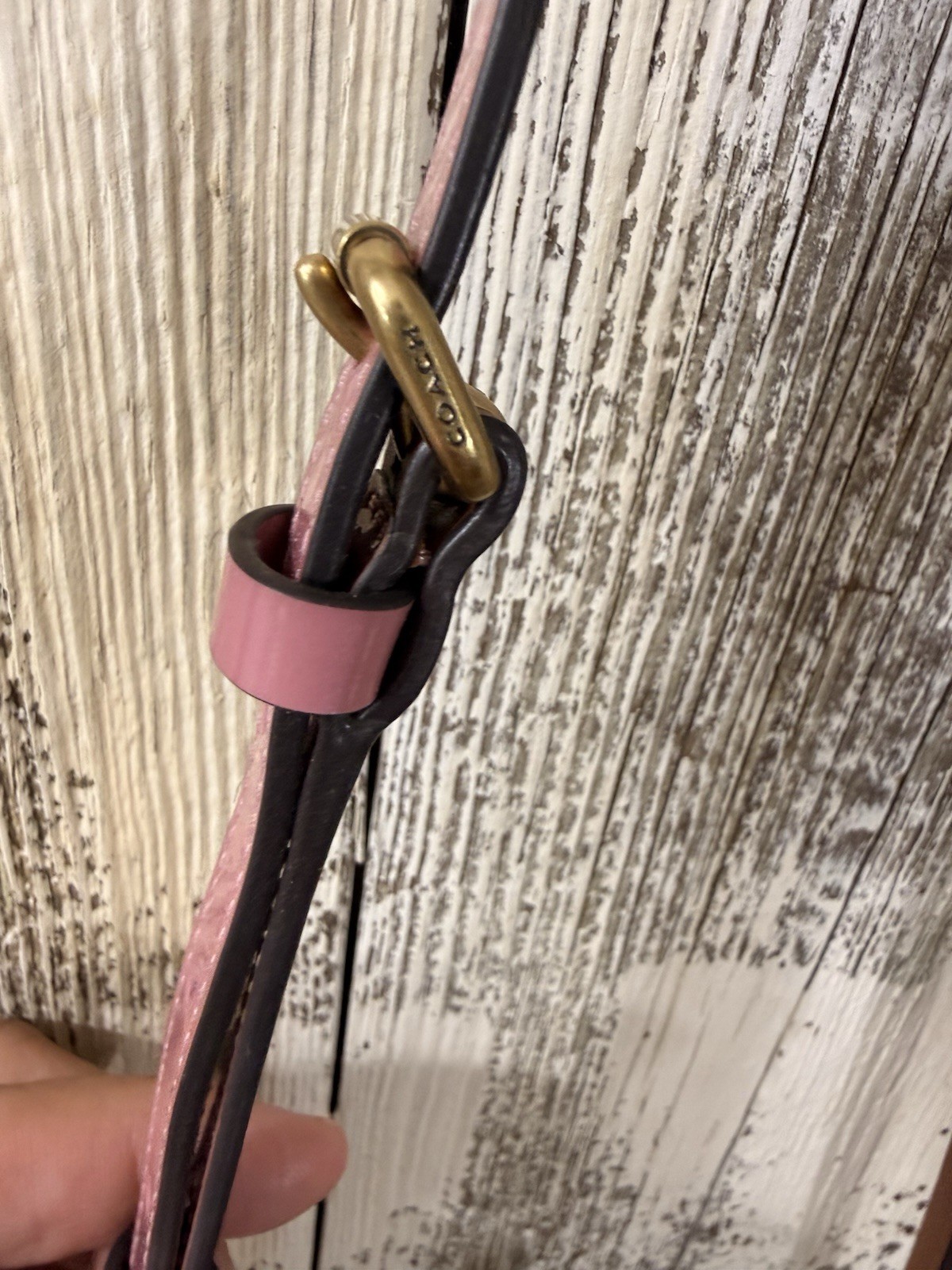 COACH Kitt Messenger Crossbody Bag (COACH CX196）Brass Hardware True Pink