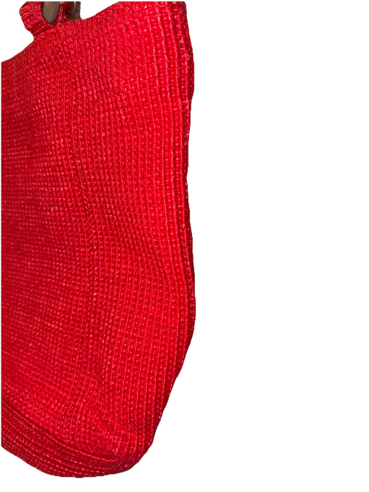 1990s David Dart Red Textured Shoulder Bag Or Tote Excellent Condition!