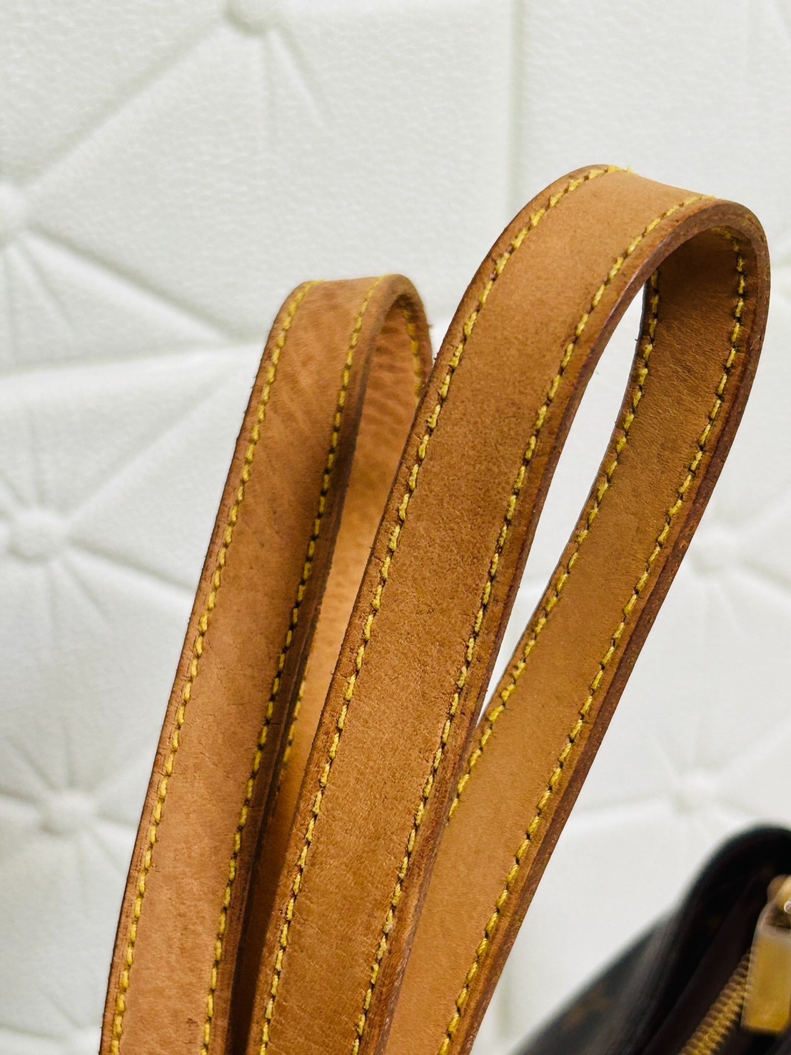 Louis Vuitton Monogram Cabas Mezzo M51151 Brown Tote Shoulder Bag LV