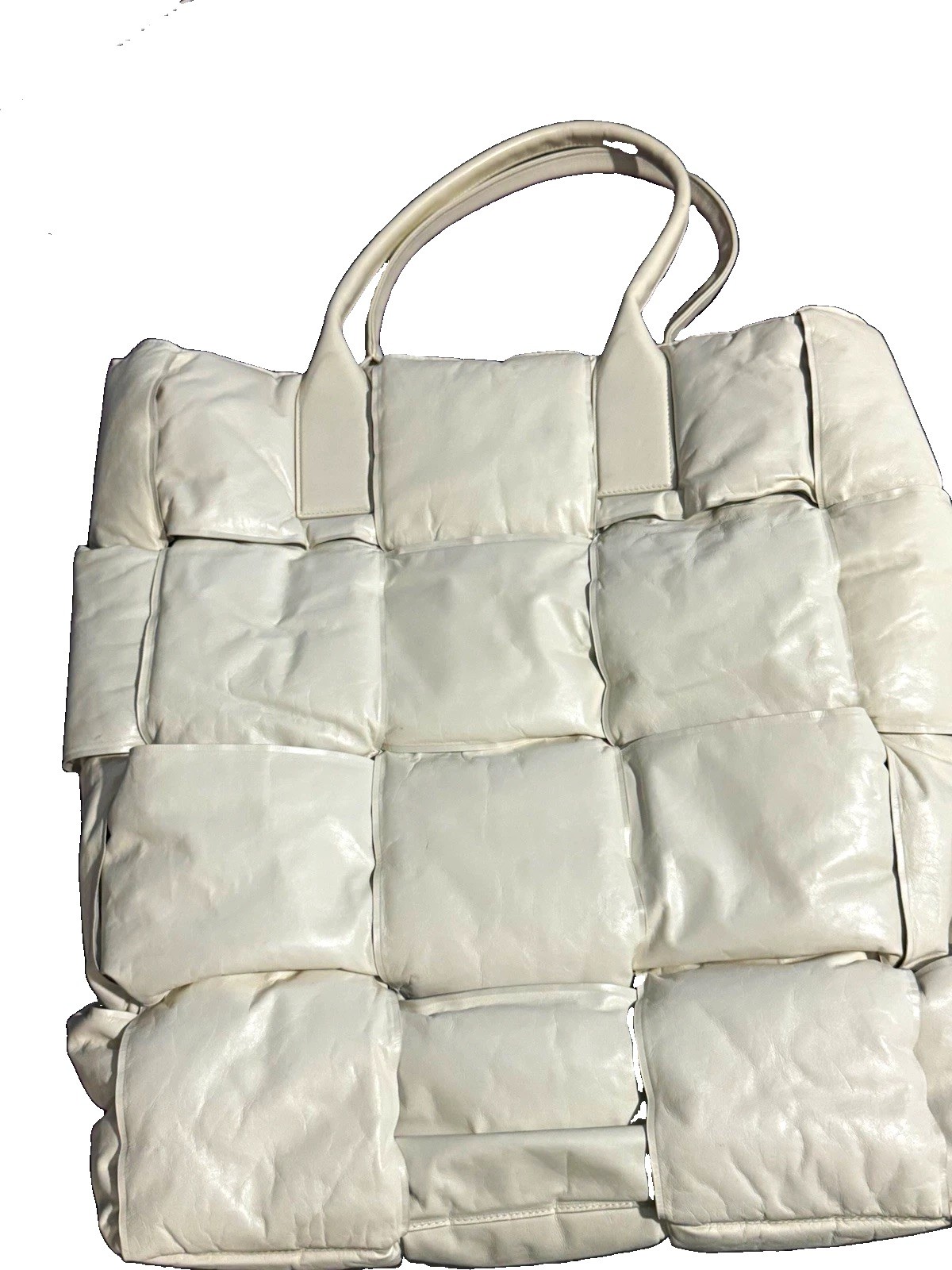 Bottega Veneta Nappa Maxi Padded Intrecciato Squash Tote with Pouch