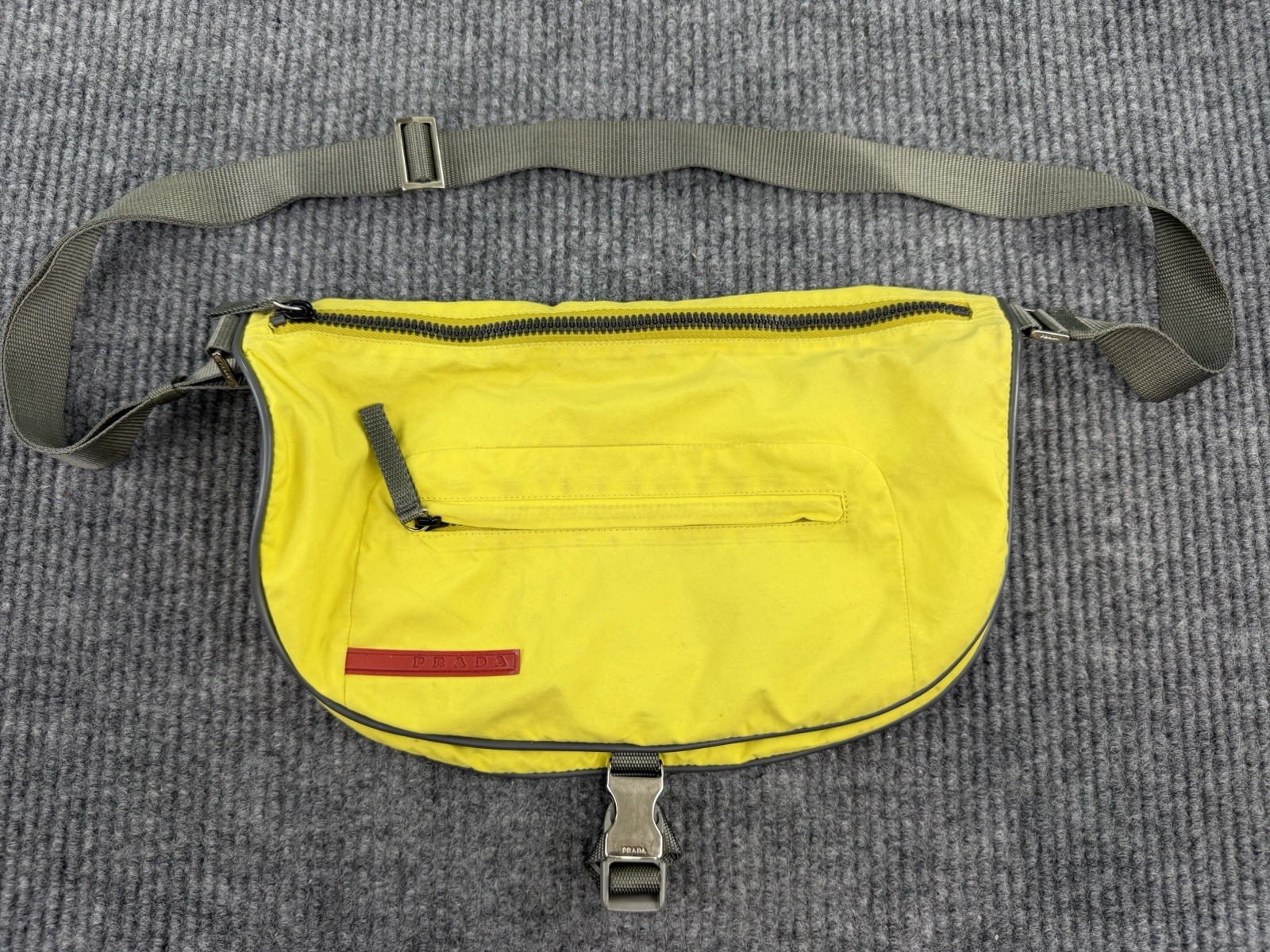 Prada Prada Sport 2000’s Yellow Nylon Crossbody Bag Authentic Used