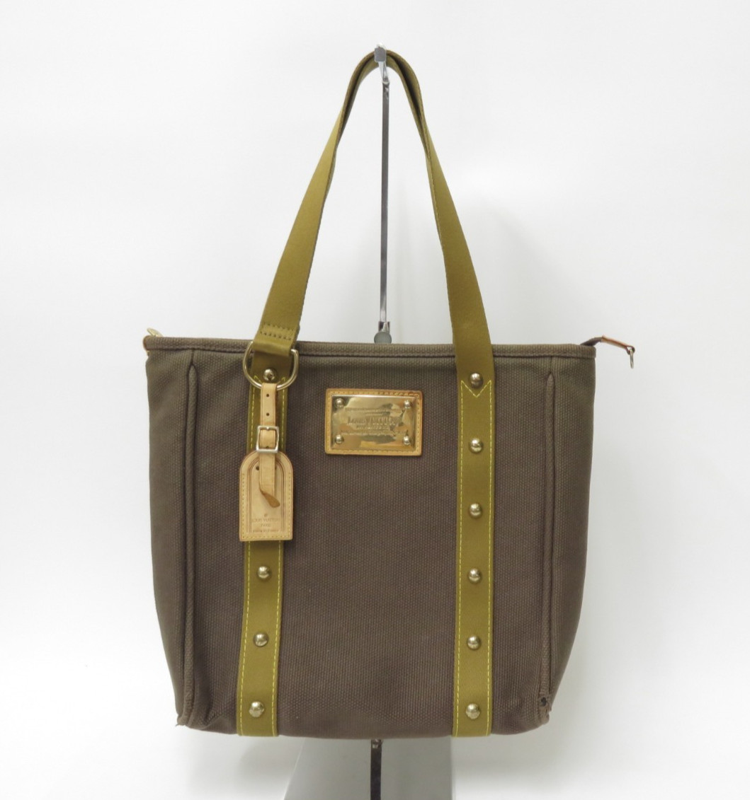 Louis Vuitton Antigua Cabas MM Canvas Hand Bag Tote Bag F#46856