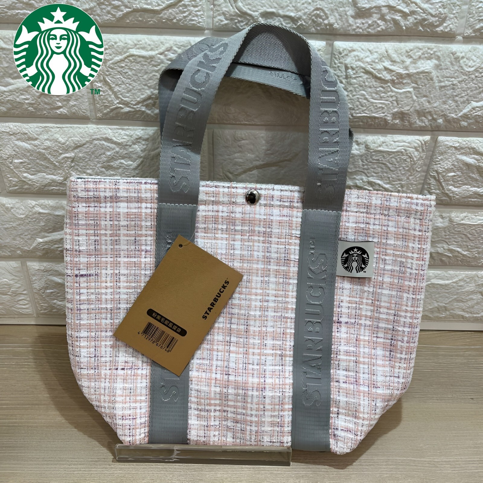 STARBUCKS Taiwan 2024 Spring Tote Bag Pink Size W7.2 x D4.5 x H8.4in JAPAN NEW