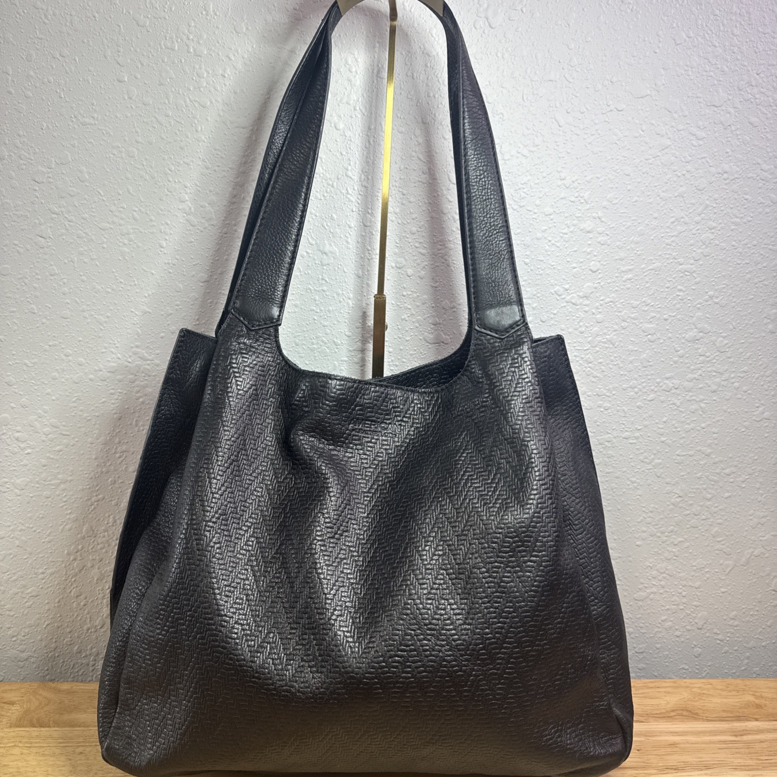 American Leather Co Celeste Shopper Tote Black