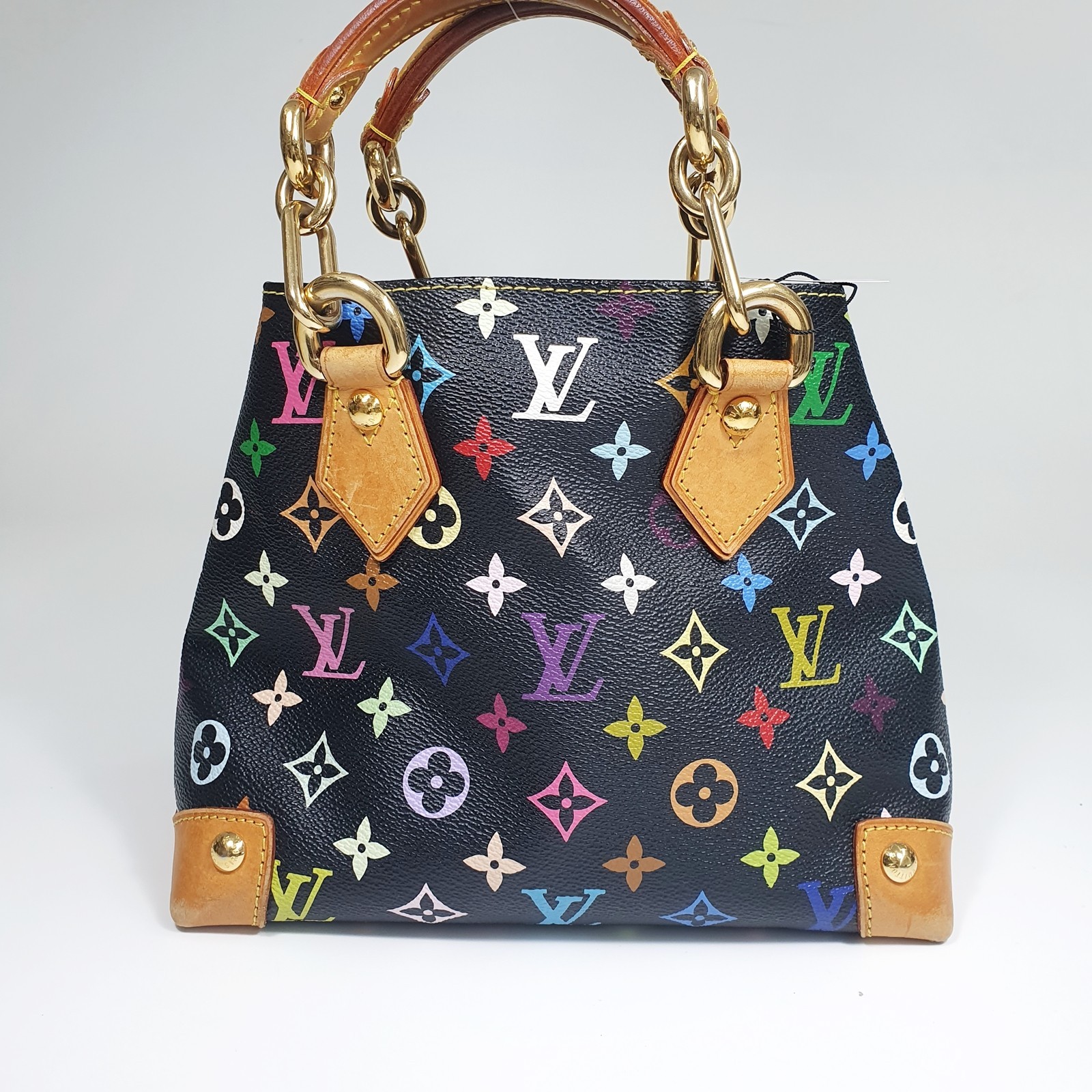 TARIFF FREE Auth Louis Vuitton Audra Monogram Multicolor Noir M40048 Dust CLA986