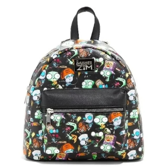Bioworld Nickelodeon Invader Zim GIR & Snacks Mini Backpack