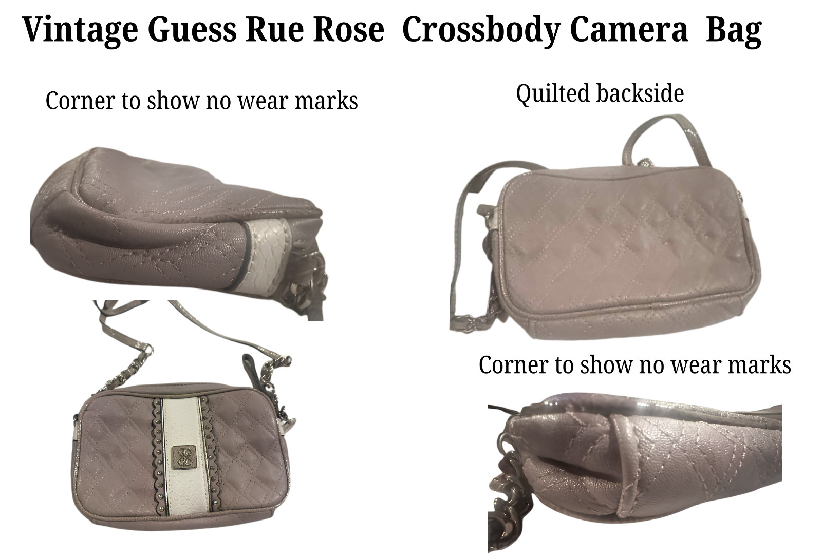 Vintage Guess Rue Rose Crossbody Camera Bag Gorgeous ***MUST SEE**