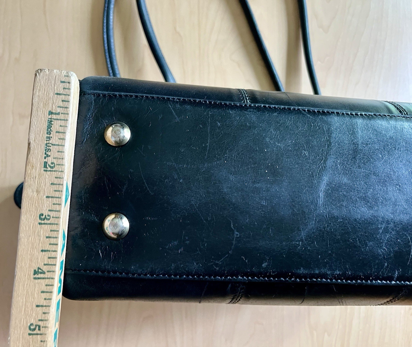 Vtg Soft Cowhide Leather Purse Black Oz Orifaz Walking By The World New Zafiro