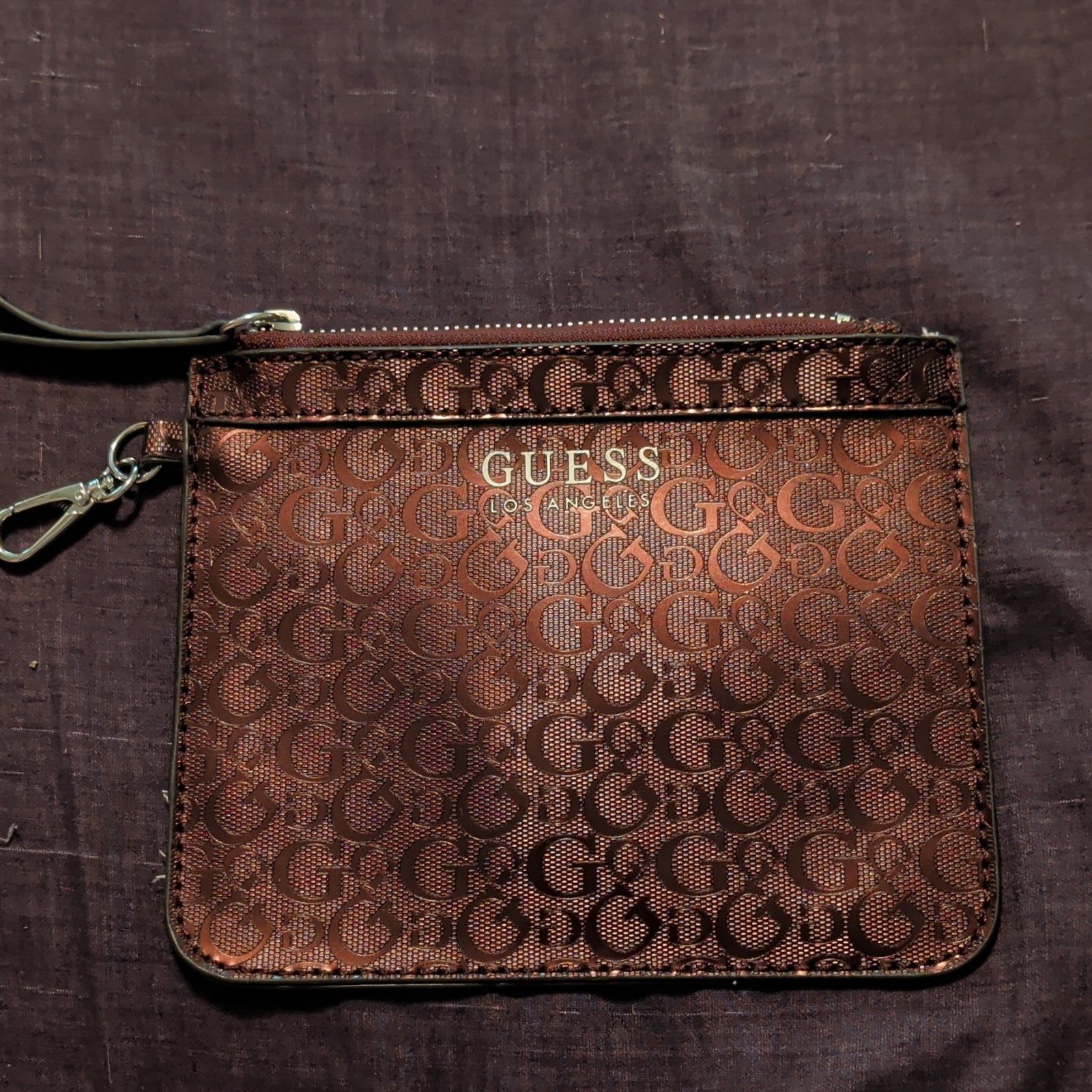 Guess Los Angeles Bronze Embossed Small Bag