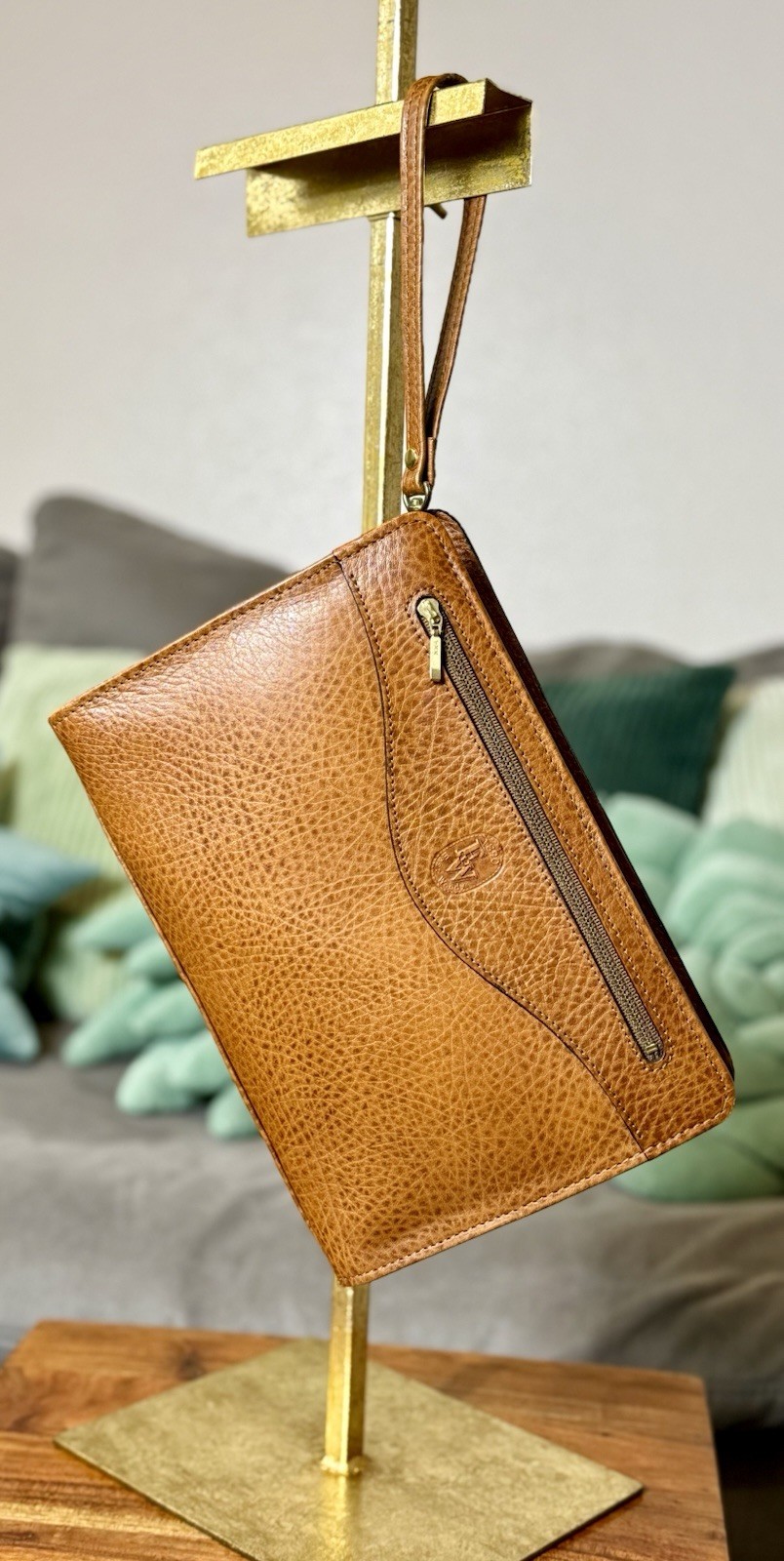 RARE East Woody Leather Executive Clutch