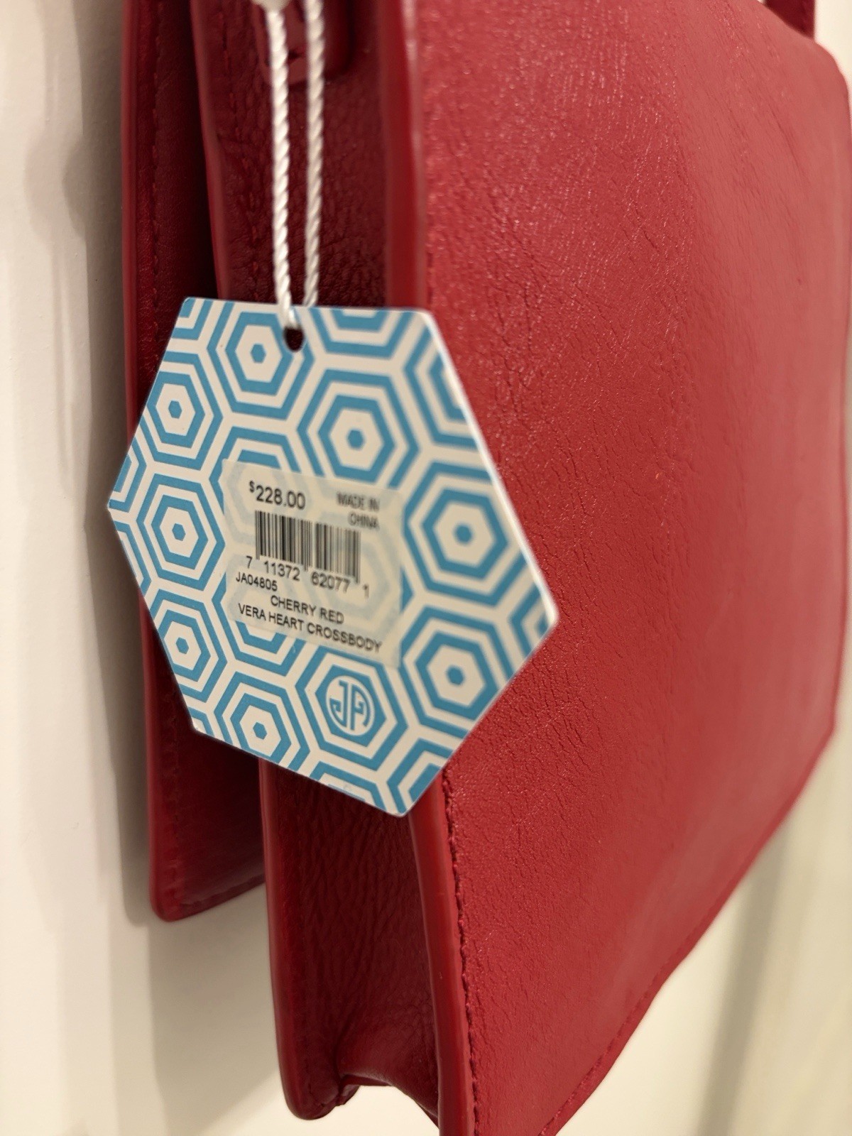Jonathan Adler Vera Small Red Heart Crossbody Bag Gold Hardware Magnetic Closure