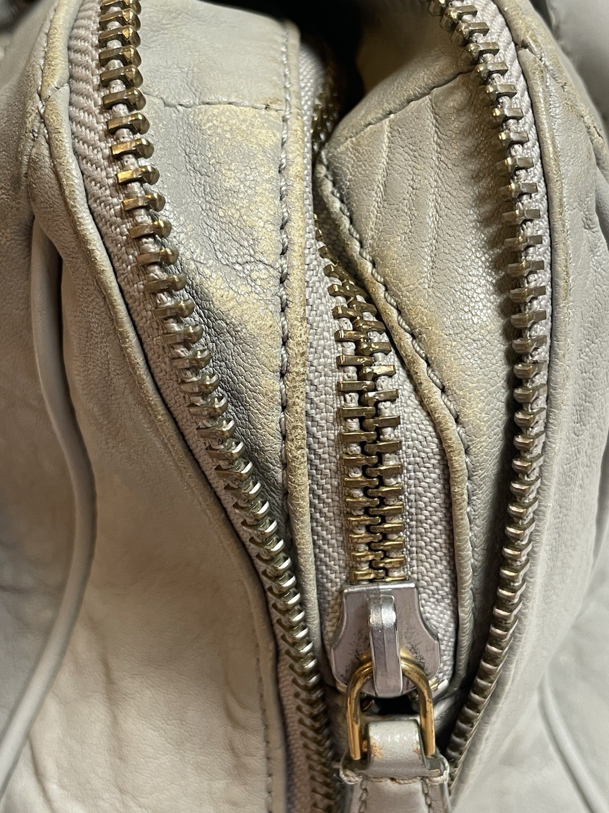 Marc Jacobs Lauren Satchel Crossbody Bag Italian Lamb Leather Expandable Medium