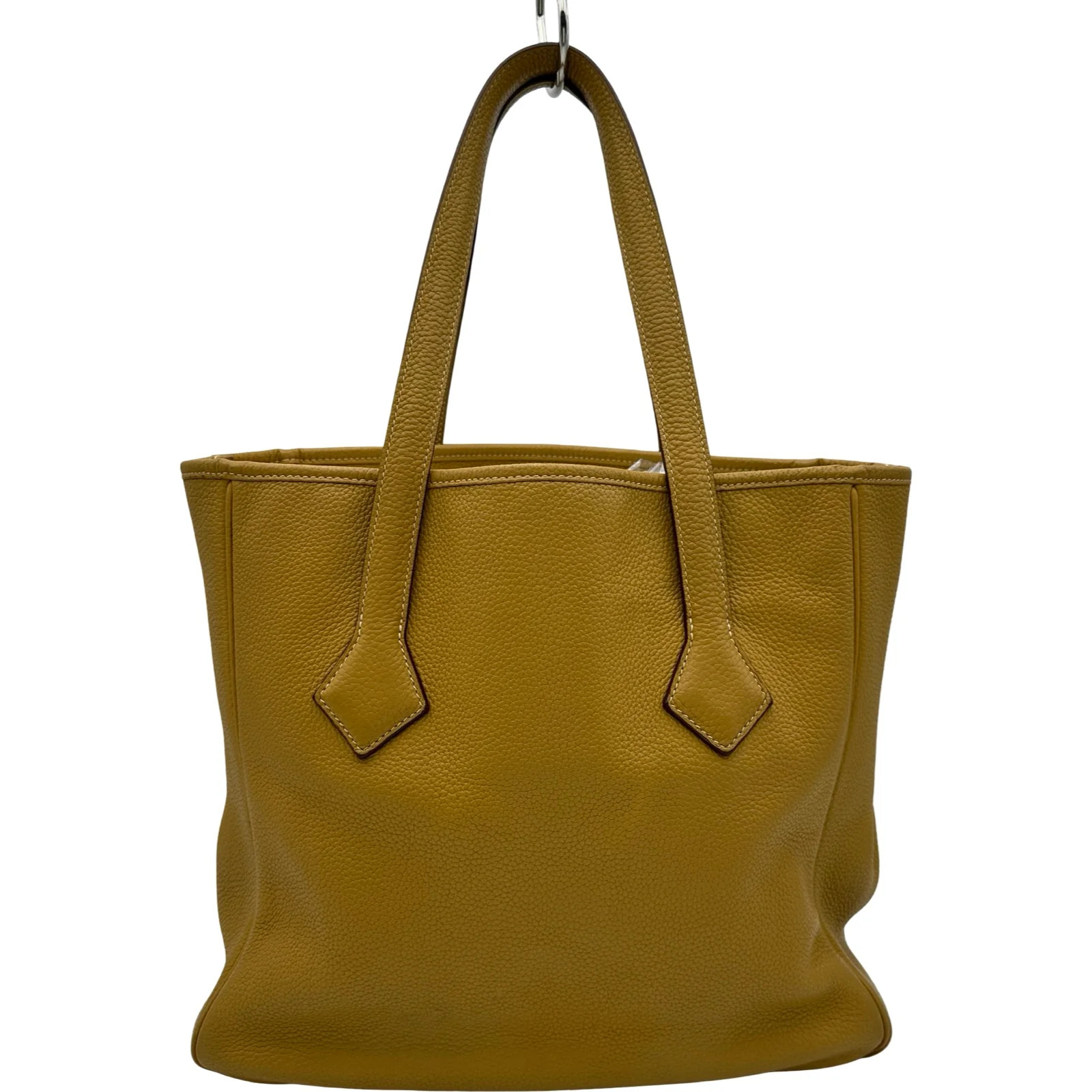 HERMES Victoria Cabas 32 Taurillon Leather Tote Square L #OKB6022