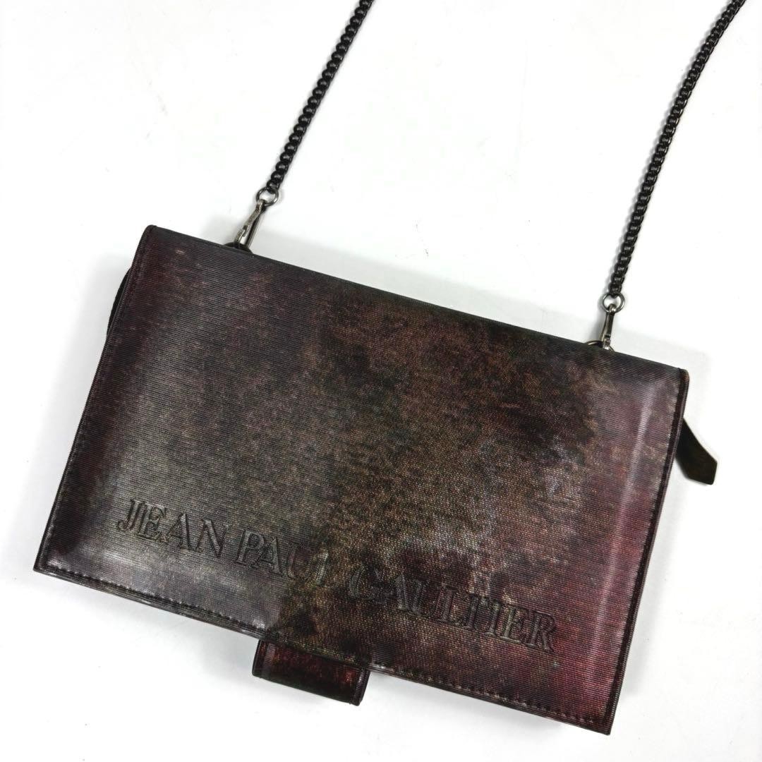 Jean Paul Gaultier V Cyber ​​Shoulder Bag Chain Wallet Vintage From Japan