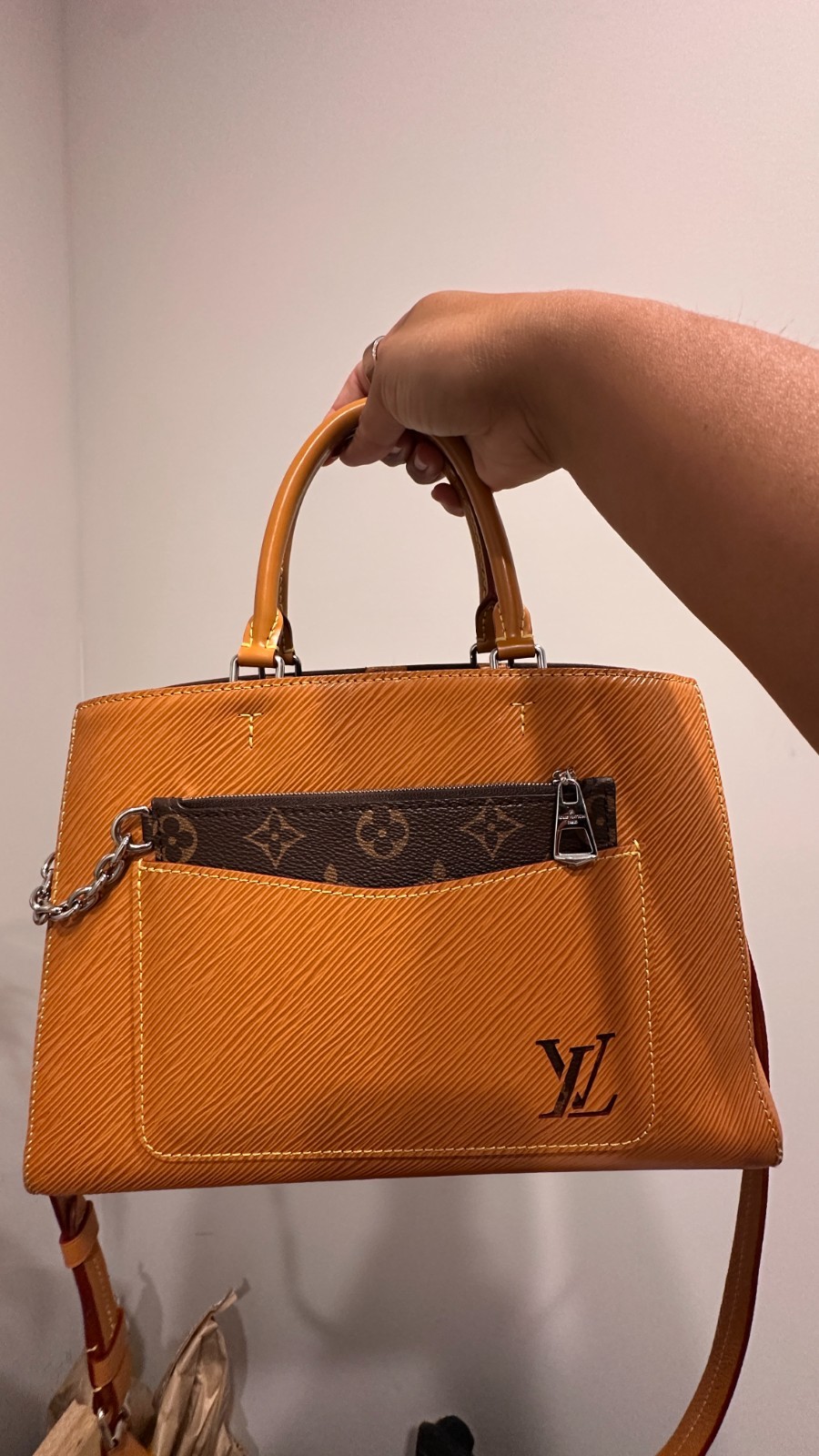 The Louis Vuitton Marelle Tote MM in Epi Leather