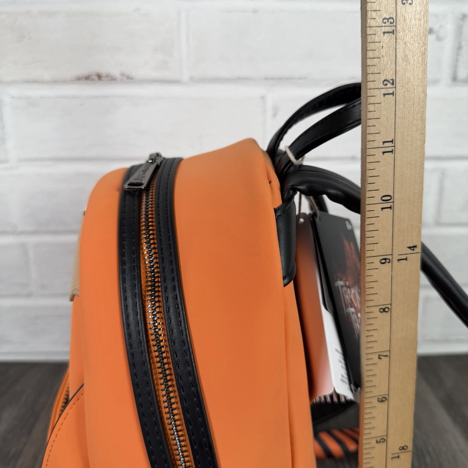 Loungefly Trick ‘R Treat Flaming Pumpkin Head Sam Light Up Glow Mini Backpack