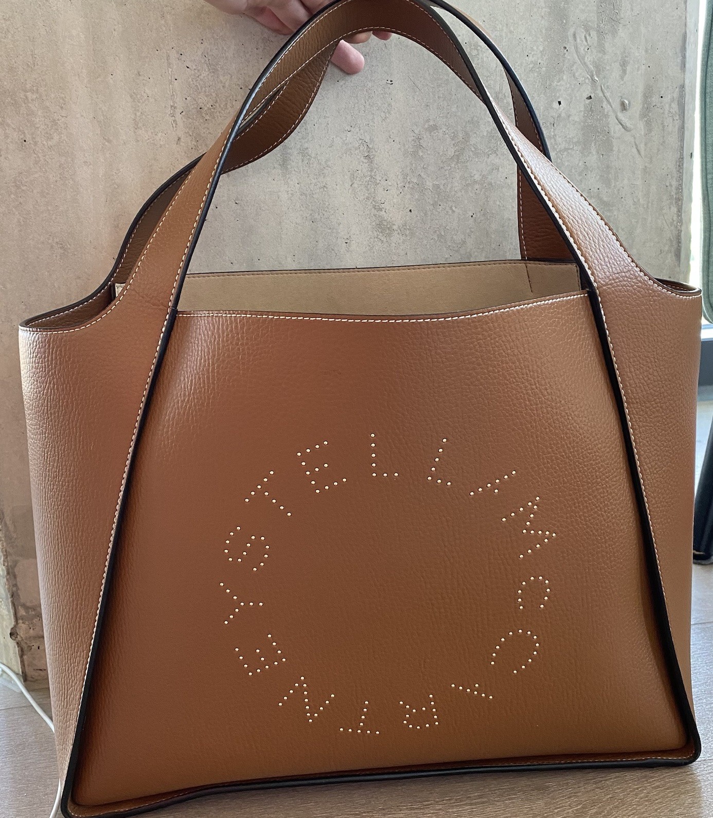 Stella McCartney Women’s Brown Logo Large Tote Bag. Excellent Condition.