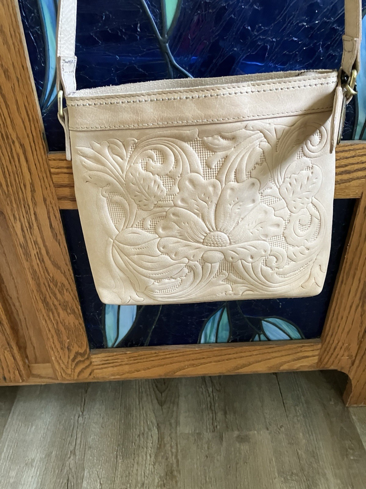 Born Embossed Floral Crossbody Bag NEW