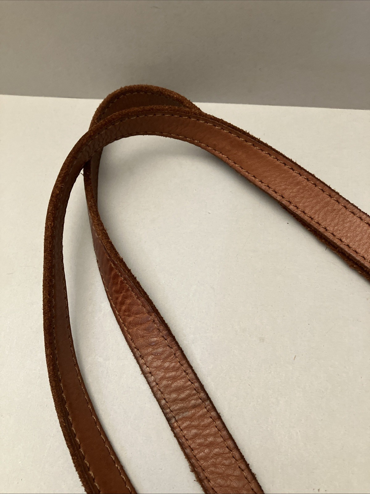 Vintage Dark Brown Woven Leather Shoulder Tote Bag Zipper Basket Weave Large