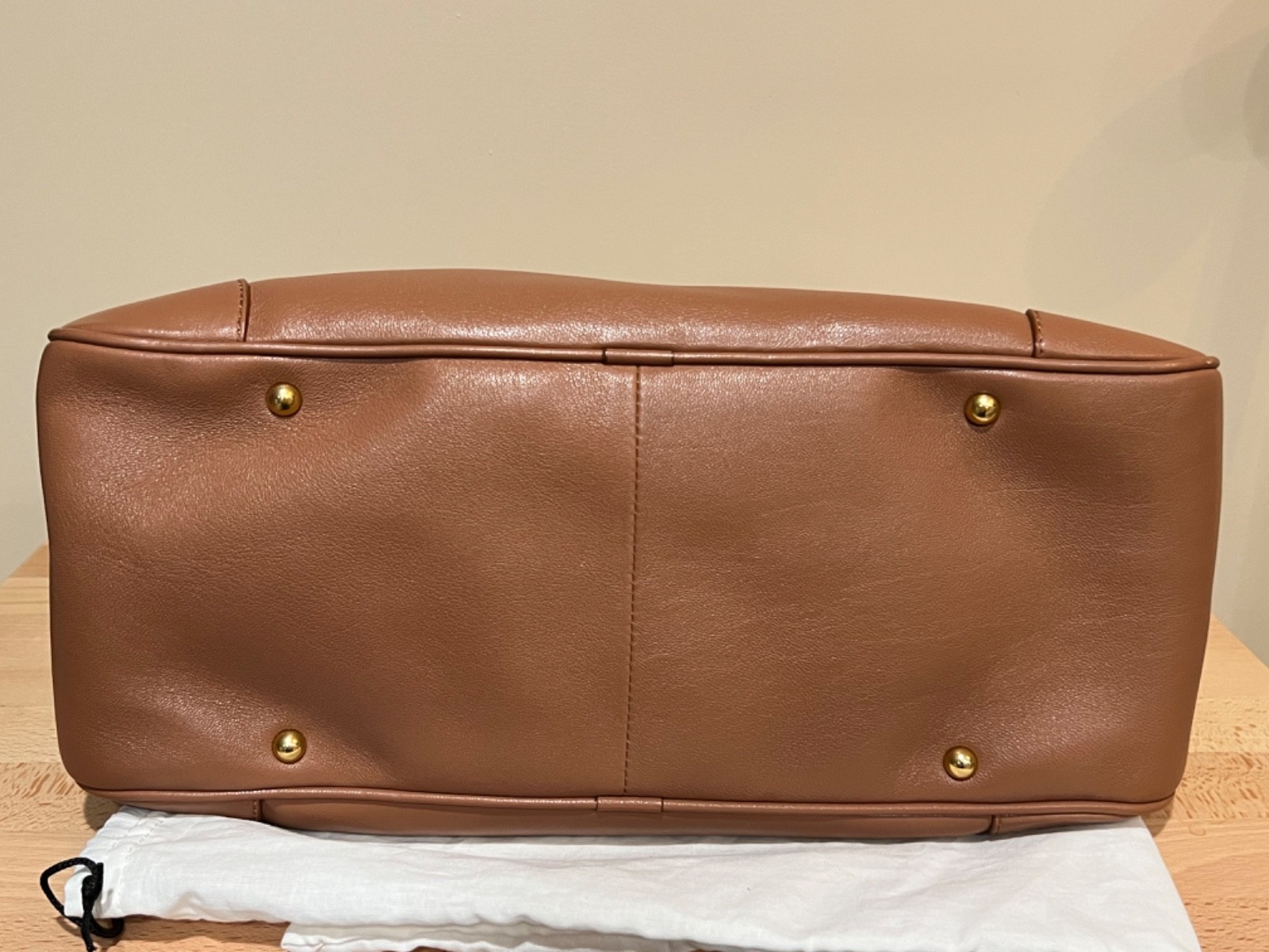 Authentic Marc Jacobs Brown Leather Whitney Bag with Removable Strap + Dust Bag