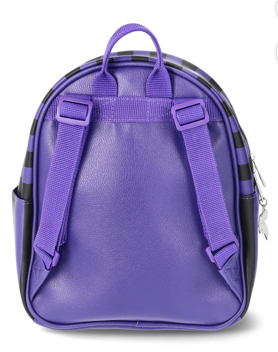 Innovations Wednesday Addams Nevermore Academy Striped Mini Backpack NEW Purple
