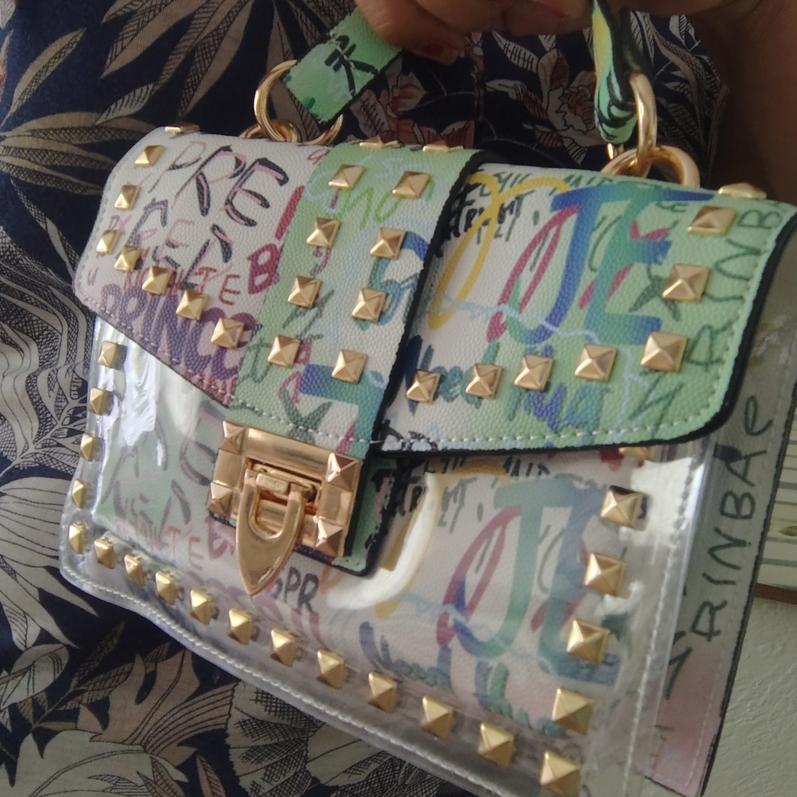 Women Graffiti Ladies Purse Hiphop Bling Hip hop handbag