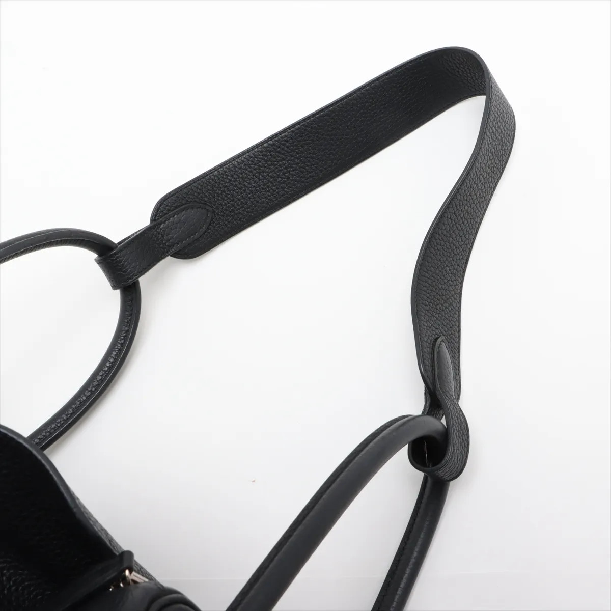 Hermès Lindy 34 Taurillon Clemence Black Silver Metal Fittings D: 2019