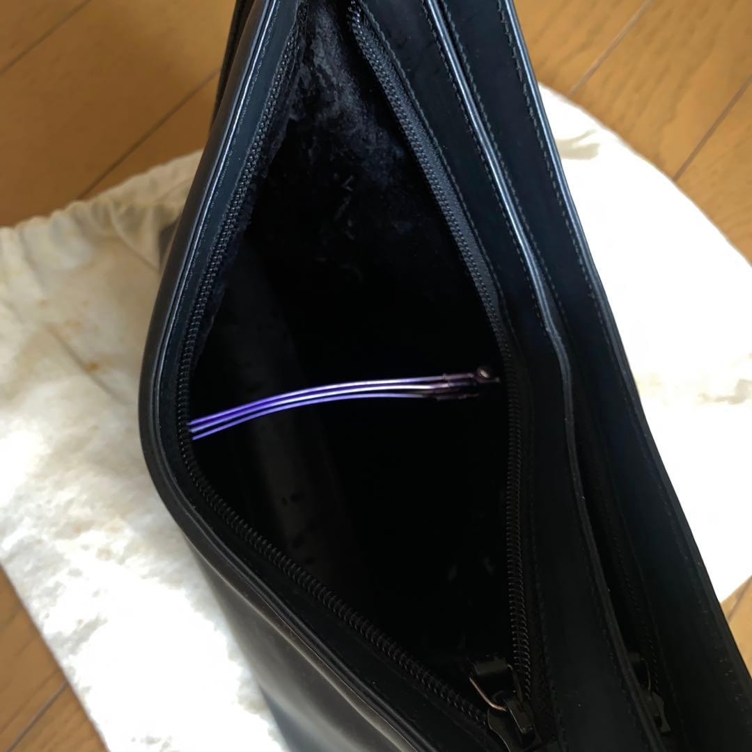 DUTY PAID GUCCI Leather Shoulder Bag Black Women Auth 8.26 x 12.99 x 4.33inch