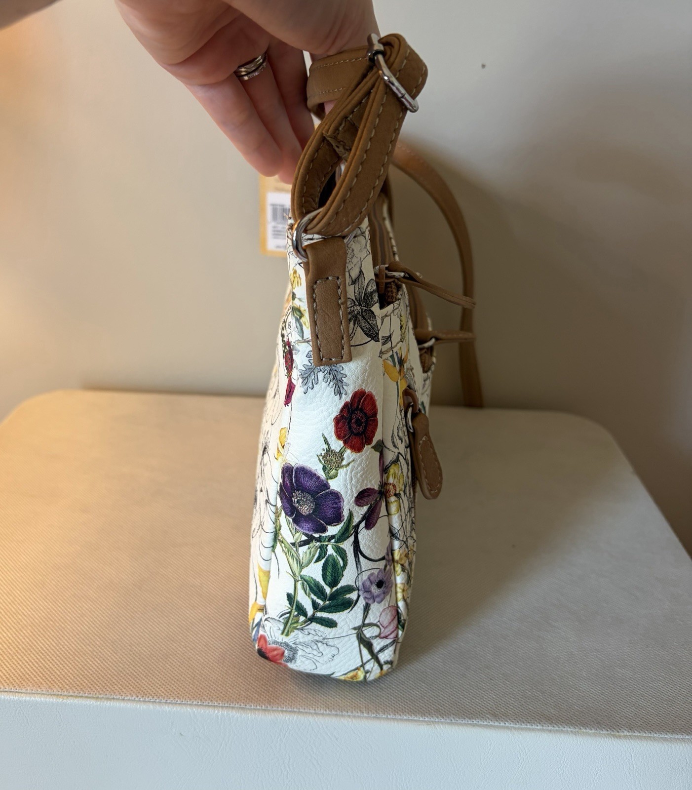 MultiSac Summerville Botanical Leather Crossbody Bag