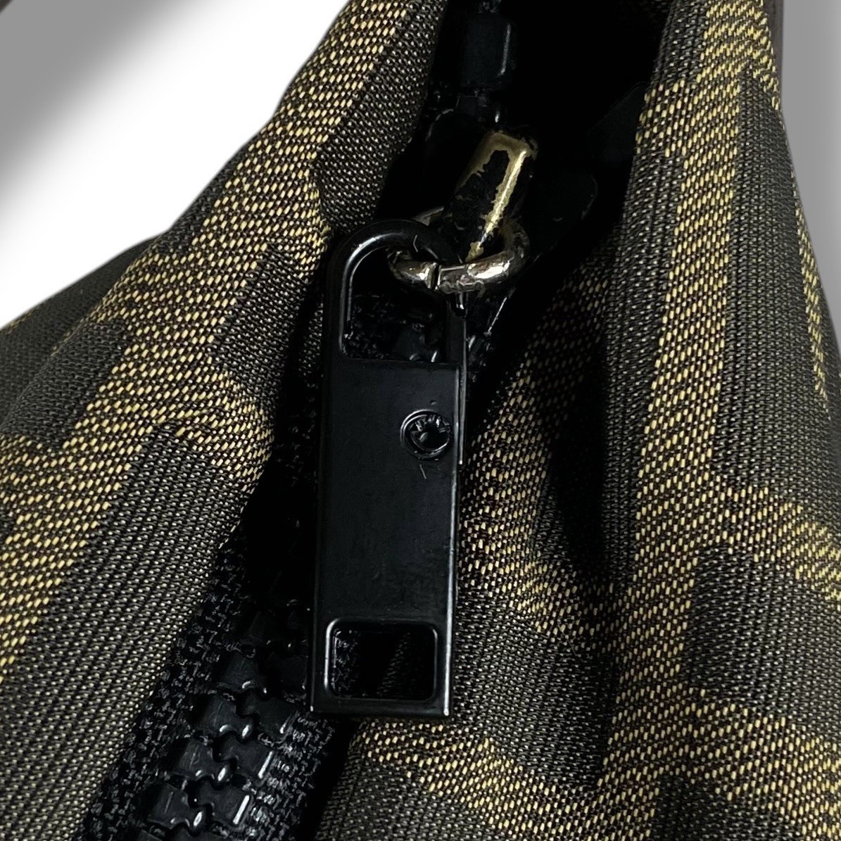 FENDI fendi Zucca FF Handbag One-Shoulder Bag Canvas Brown Logo Vintage y2k
