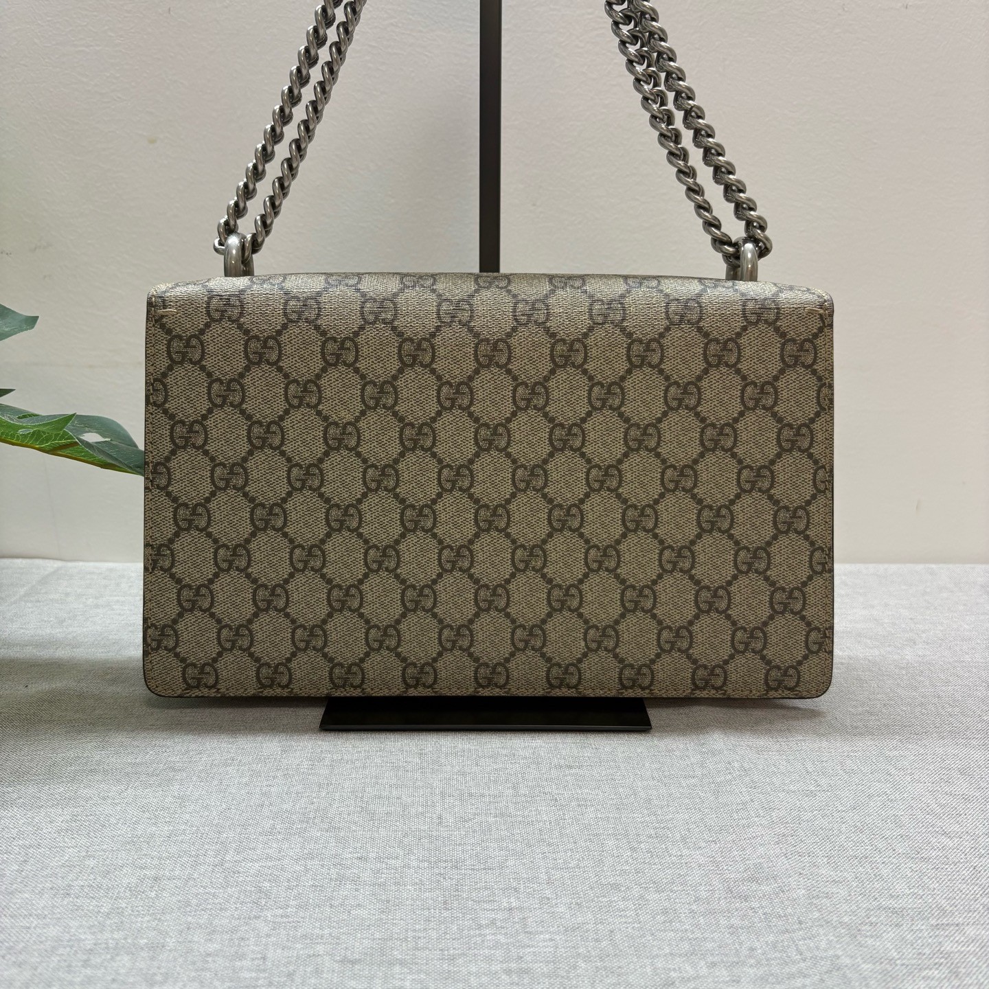 Gucci Dionysus Medium Red Suede Bag GG Chain Shoulder Crossbody 28cm