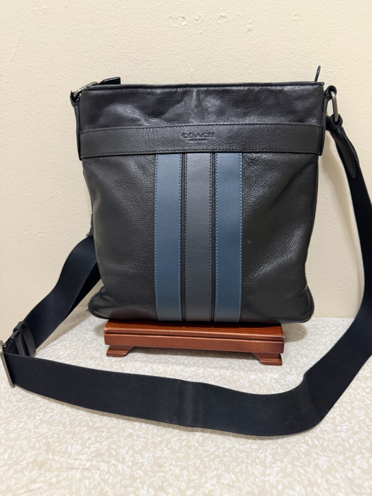 Coach Varsity Charles Leather Crossbody Bag